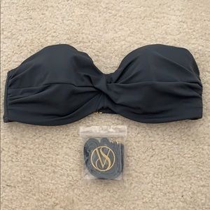 Victoria’s Secret Grey Bandeau Bikini Top